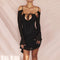 Irregular Tunic Waist Slim Dress Suspenders In Summer - ROUTINE FASHION